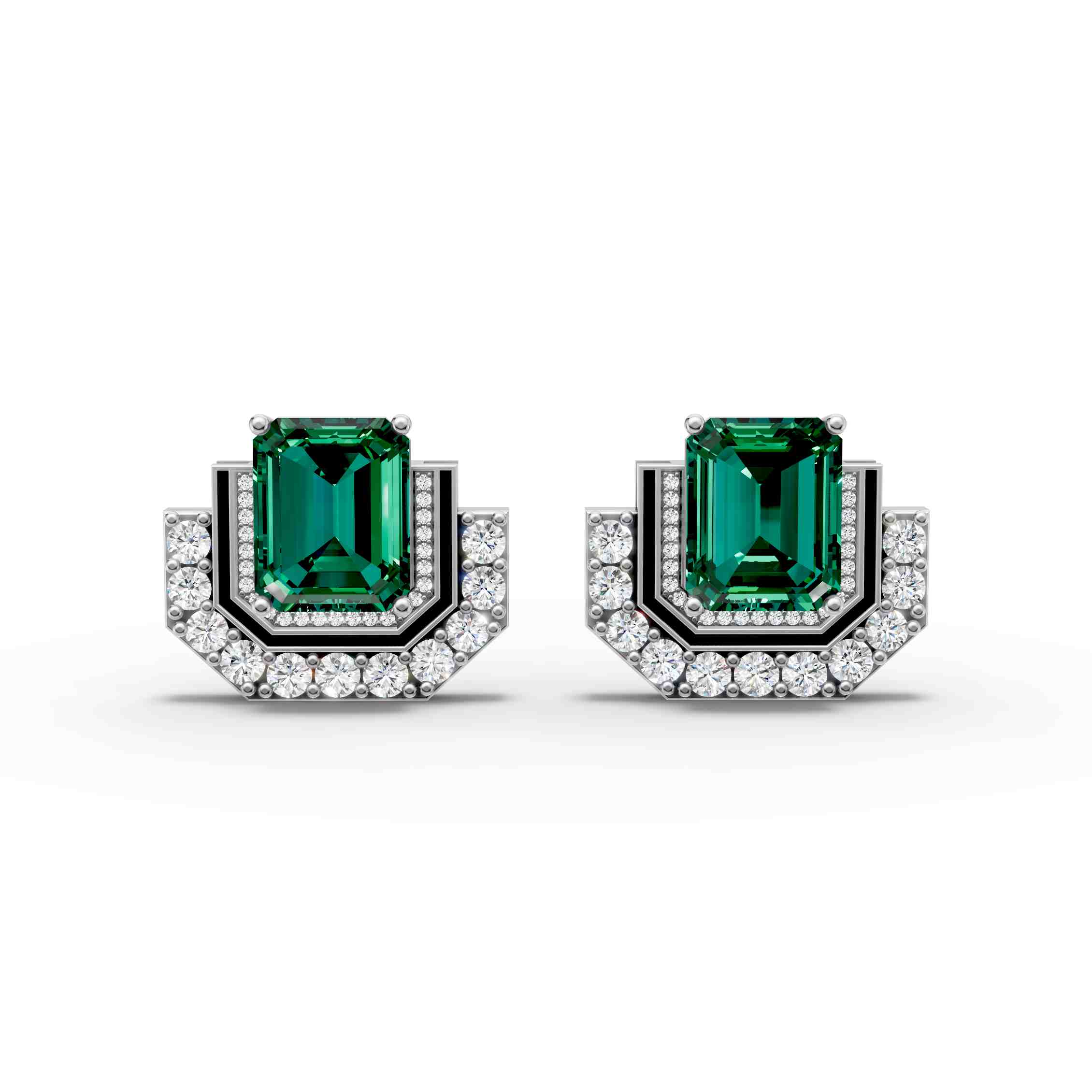 Emerald Royale Statement Studs